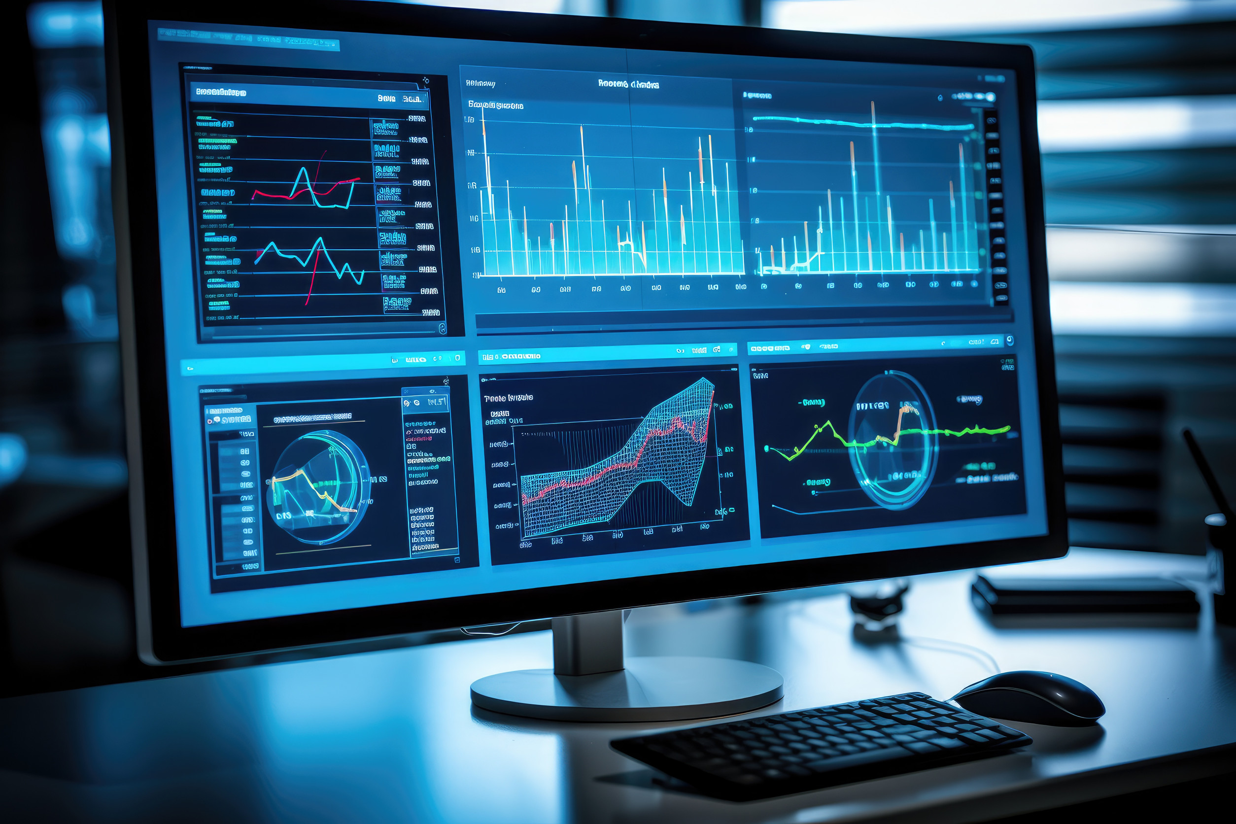 Monitoring dashboard showing uptime and performance metrics