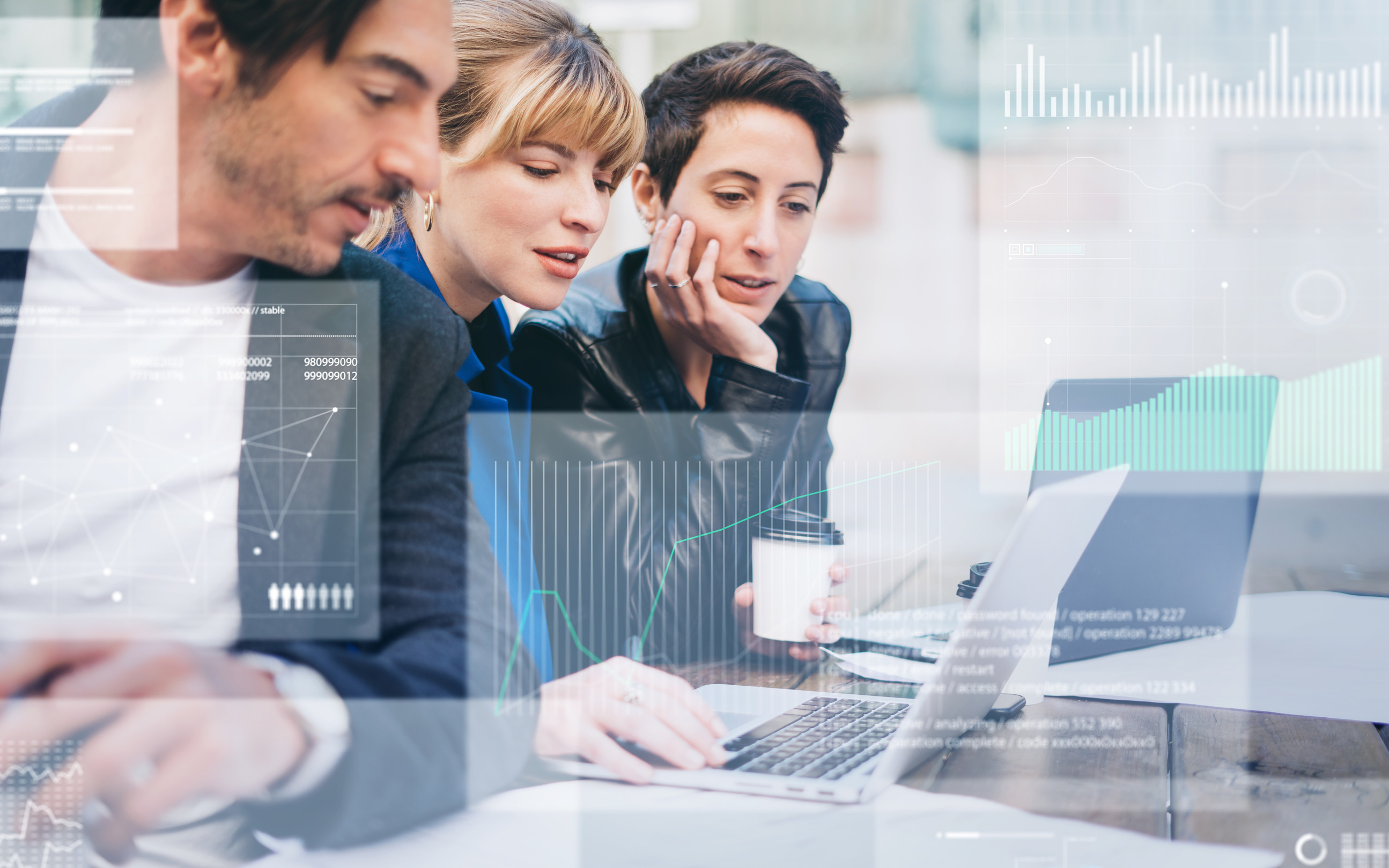 Logistics manager reviewing shipment status on tablet