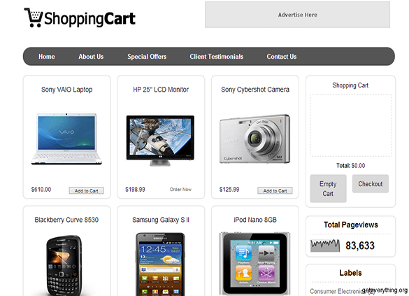 Shopping Cart Templates