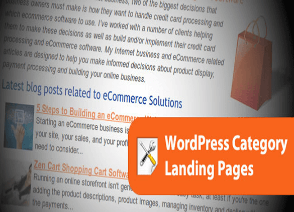 Steps to turn WordPress category pages into a landing page